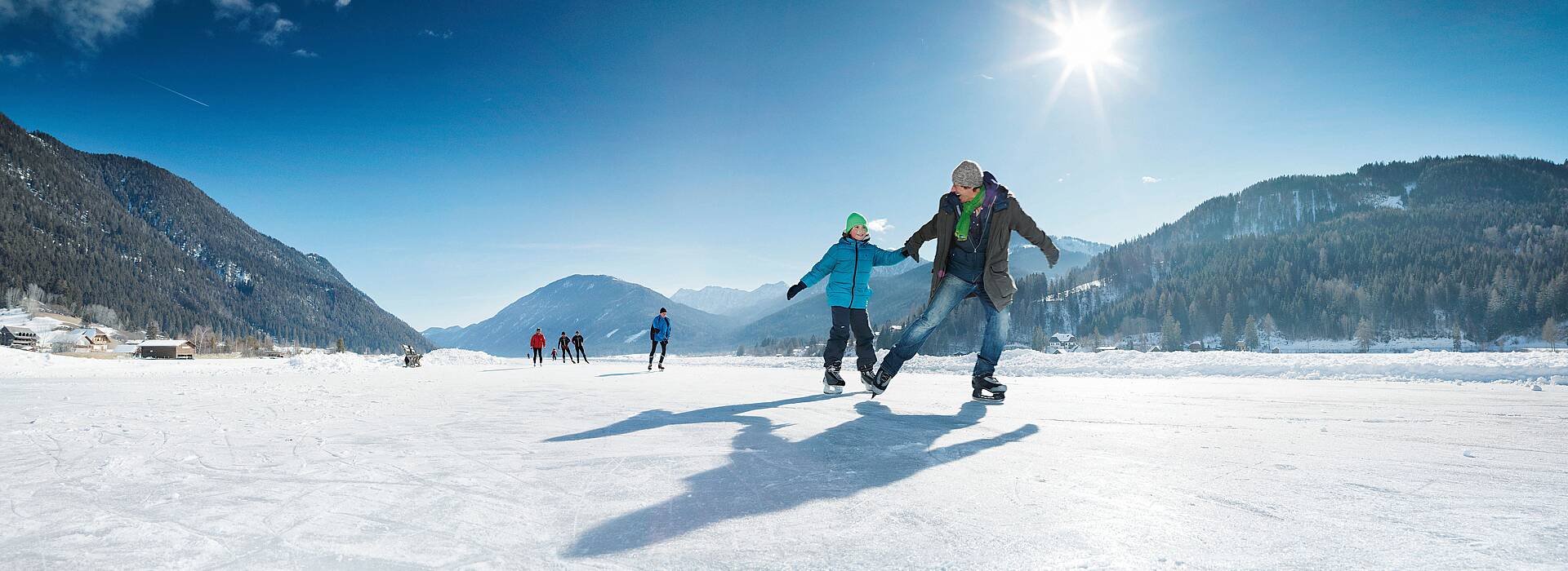 Weissensee Eislaufen